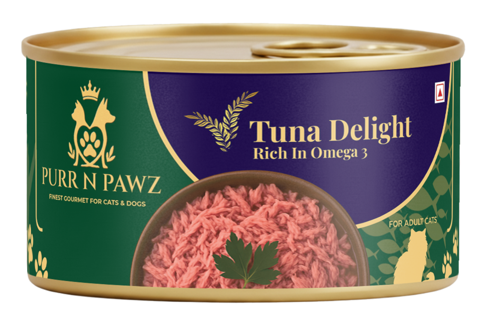 Purr N Pawz 185Gm Can Mockup